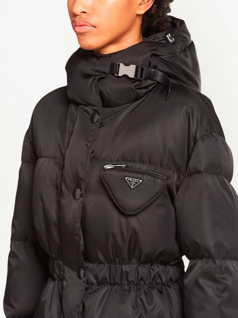 Re-Nylon pocket-detail puffer jacket