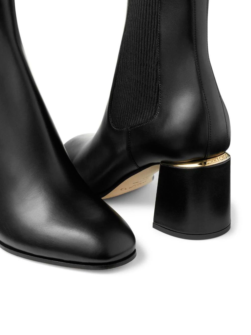 Jimmy choo black ankle boots best sale