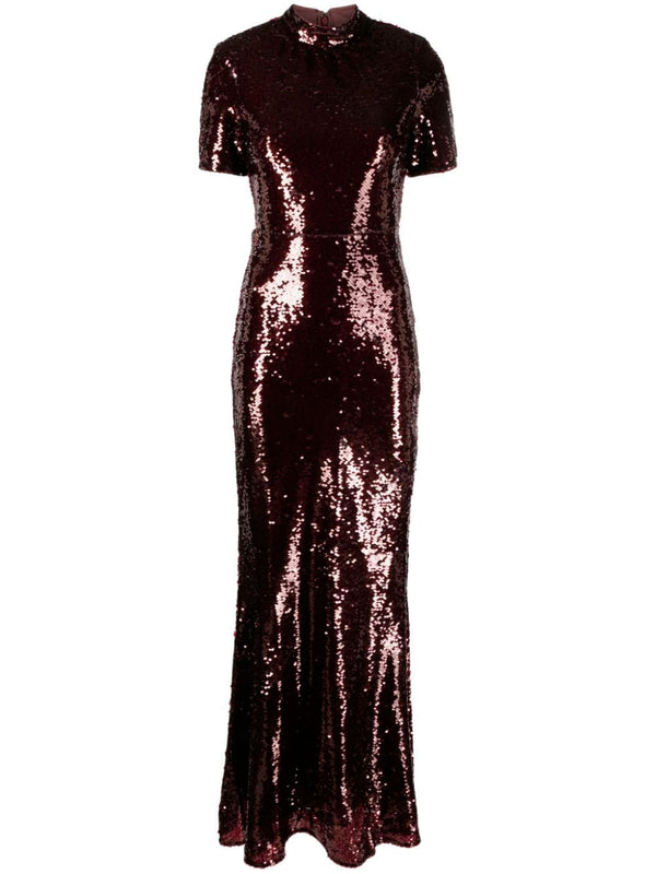 Sequin-embellished maxi dress