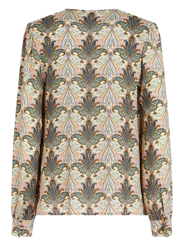 Paisley-print blouse