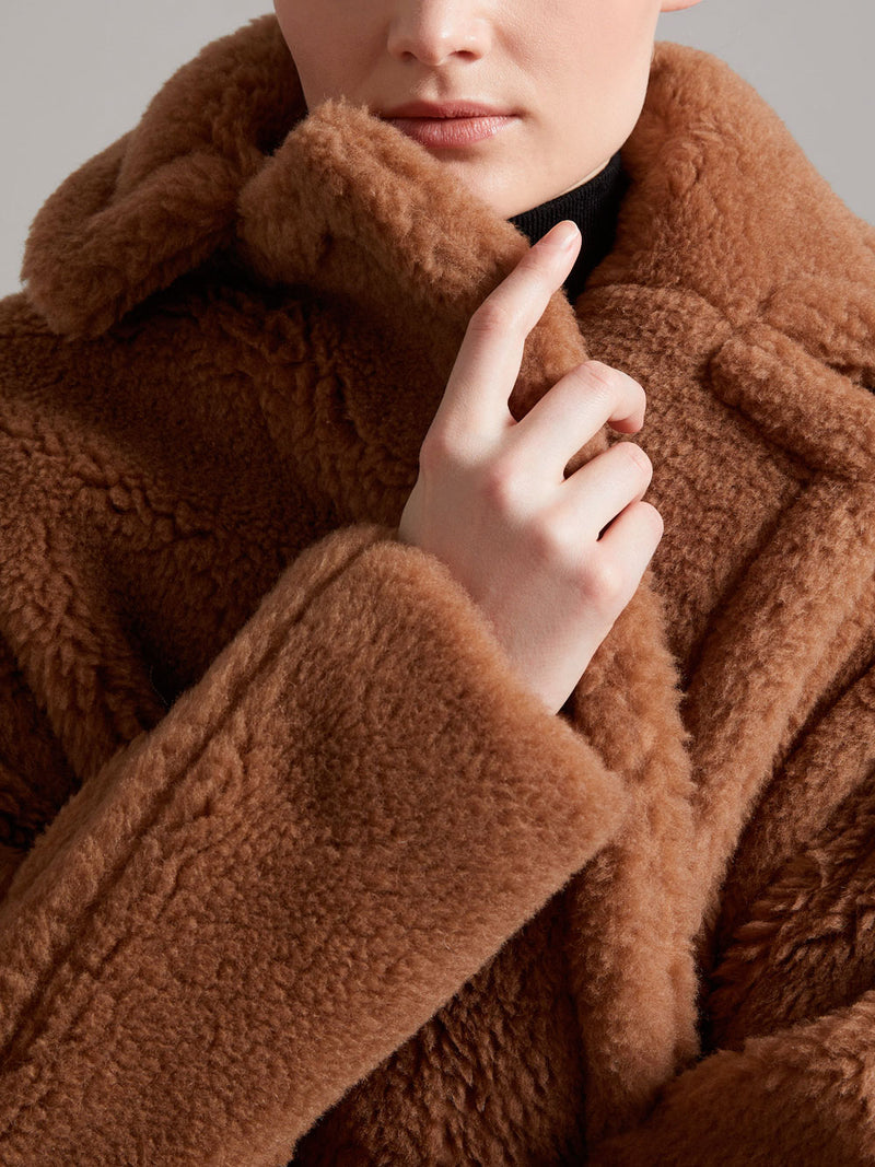 Max Mara Women's Teddy Bear Icon Coat - Camel - Size Xs