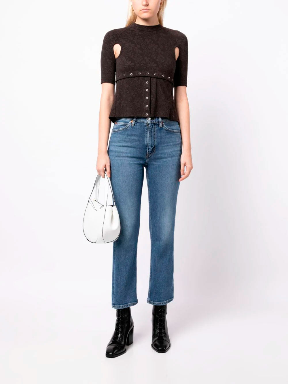 70s Crop Boot jeans Re Done OTTODISANPIETRO