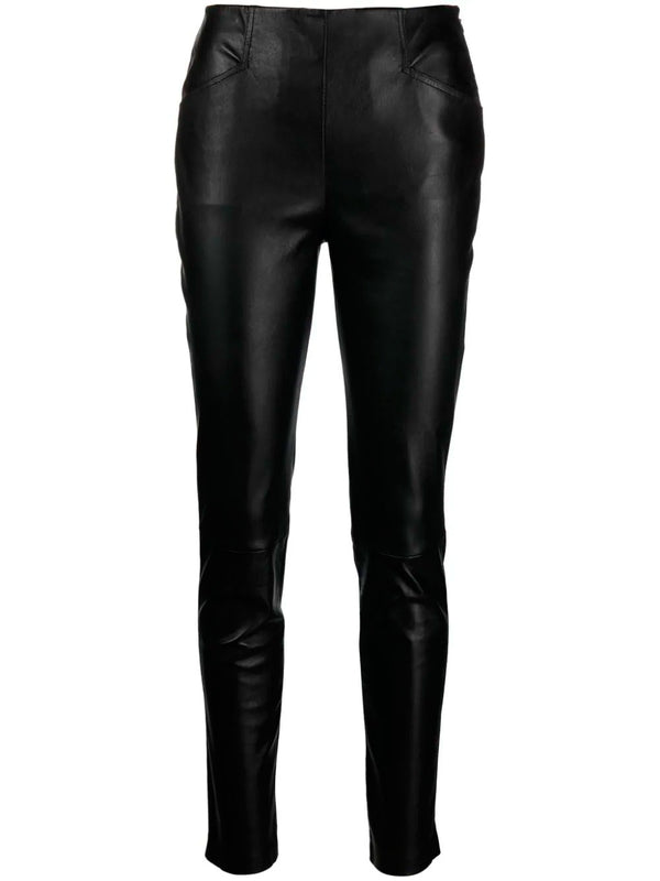 Leather skinny trousers