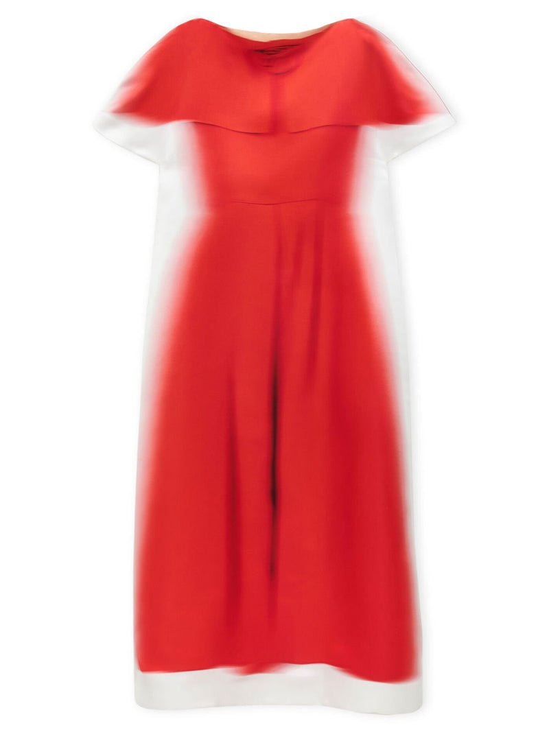 Blurred dress in silk