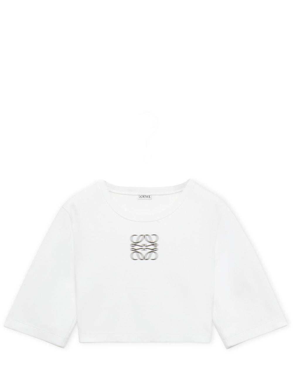 Blurred Anagram cropped T-shirt