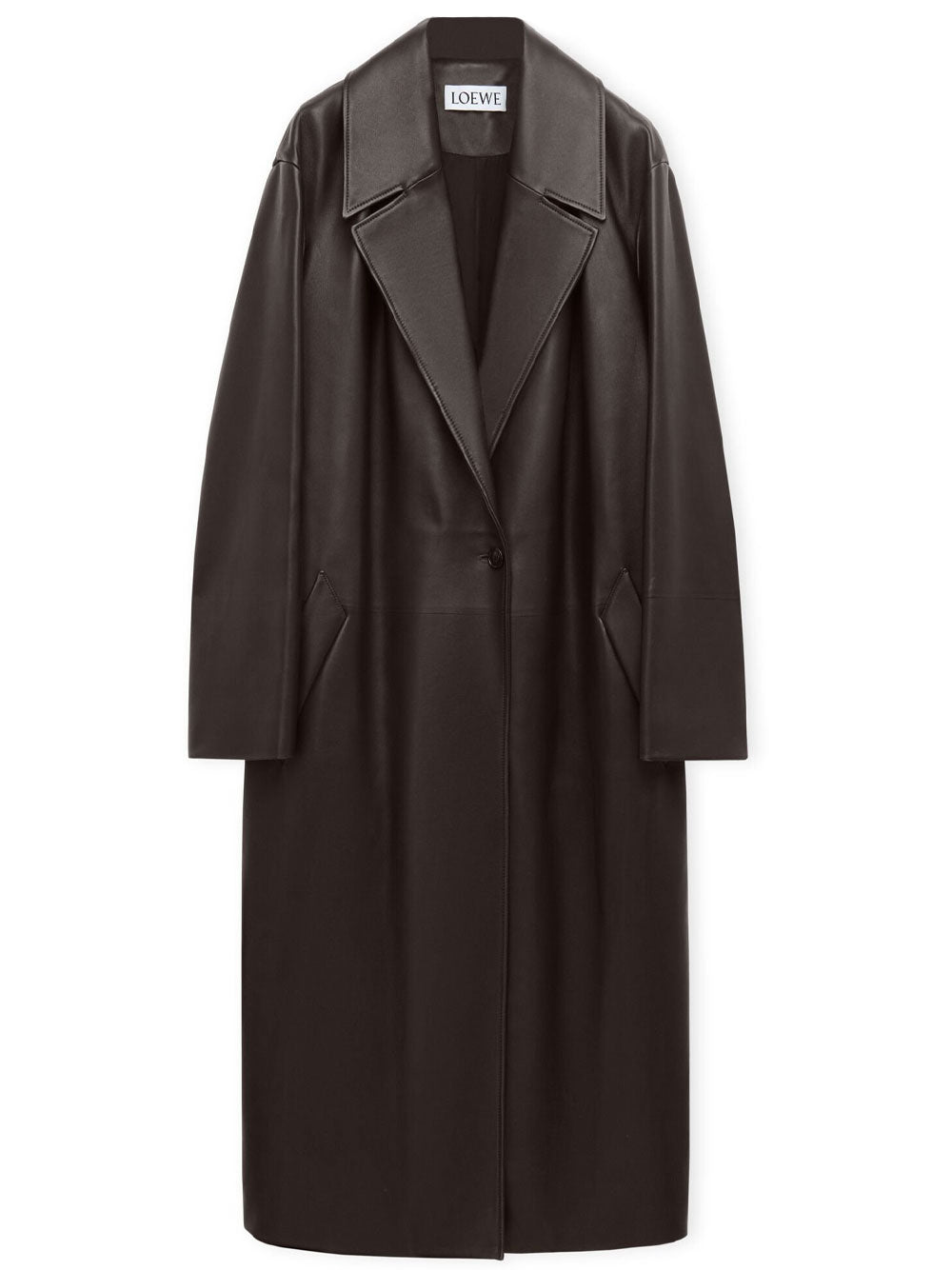 Pleated coat in nappa