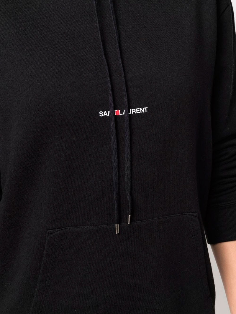 Logo print hoodie