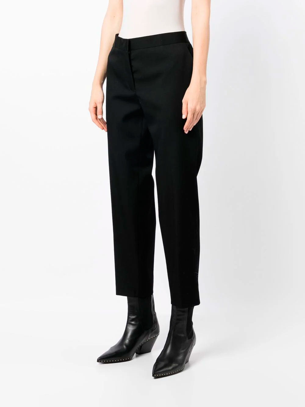 Cropped tailored trousers