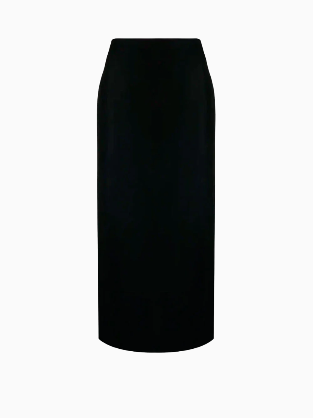 Rear-slit midi skirt