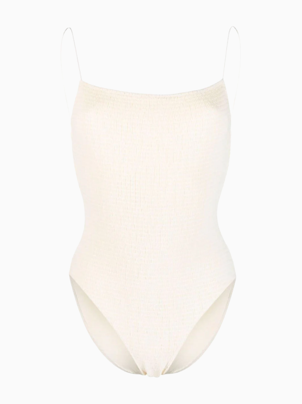 Square-neck swimsuit