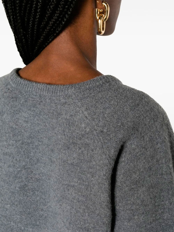 Mélange-knit jumper