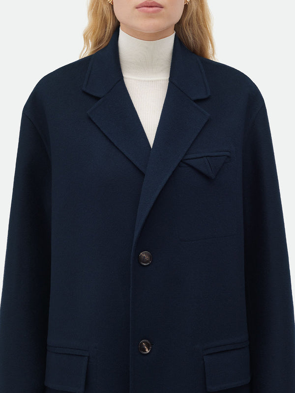 Double wool cashmere coat