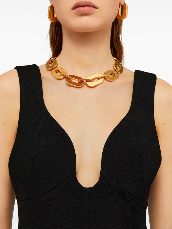 Plunging-neck top