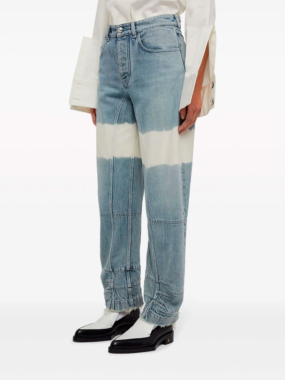 Jeans con diseño colour-block