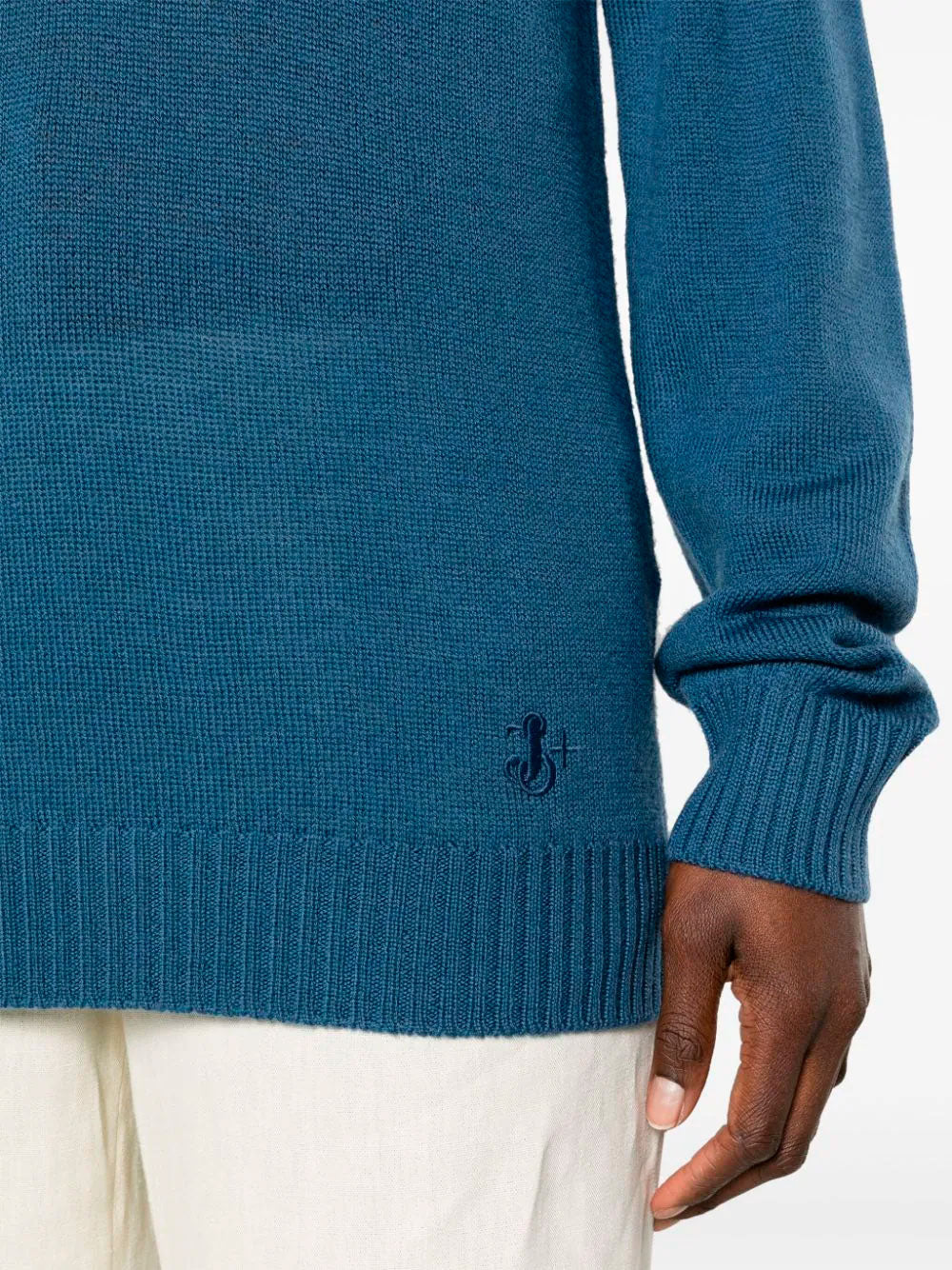 Jersey de lana con cuello redondo