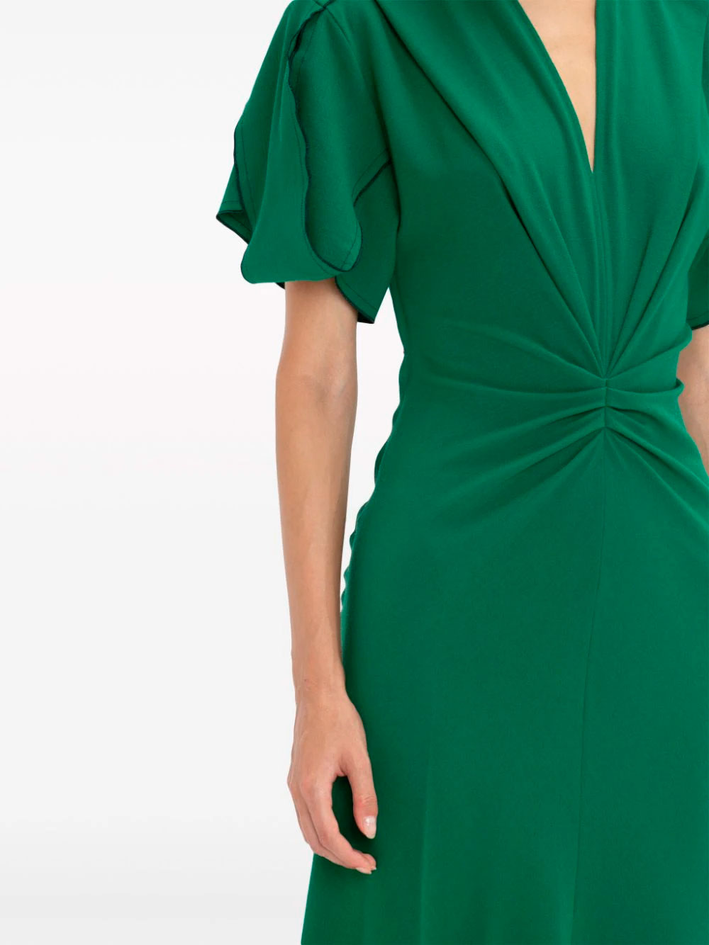 Ruched-detailing dress