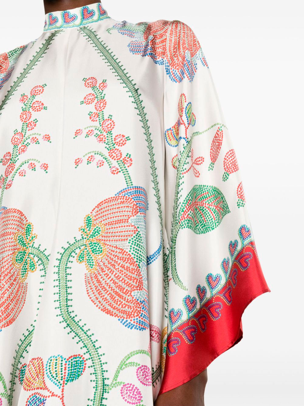 Magnífico Flower Placée-print dress