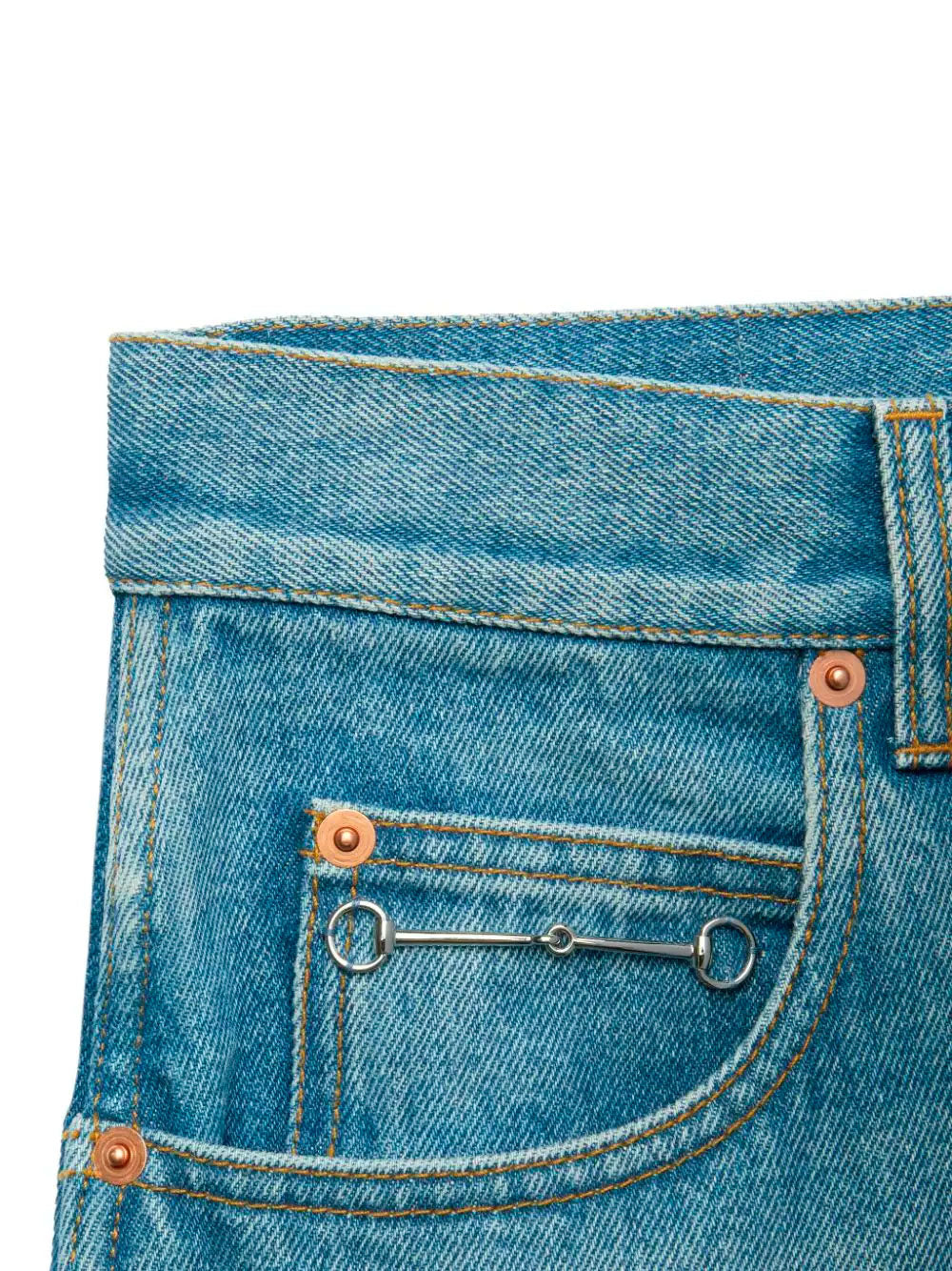 Jeans con detalle Horsebit