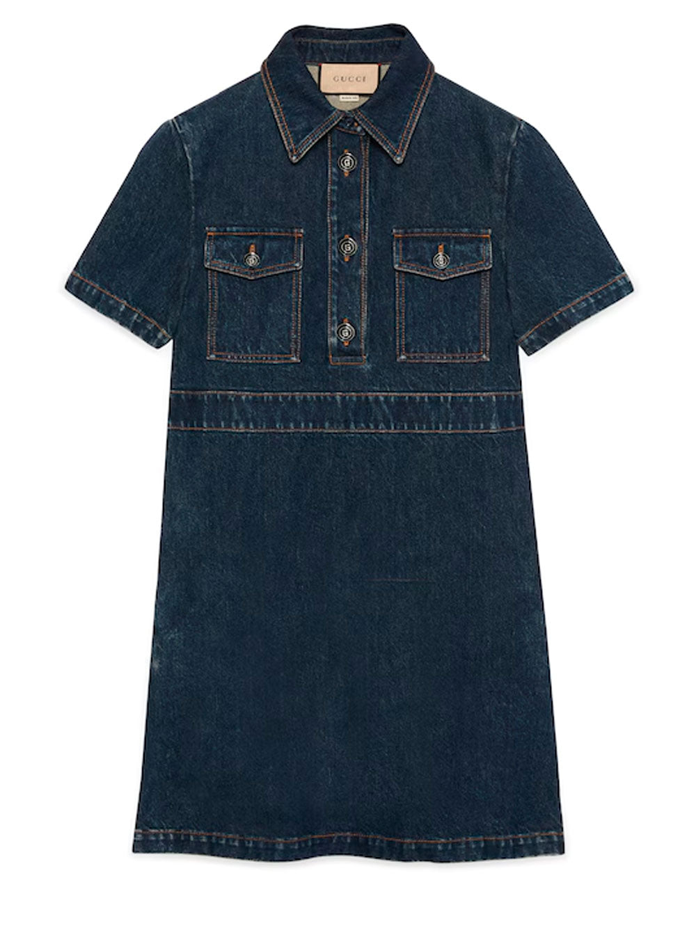 Organic denim dress