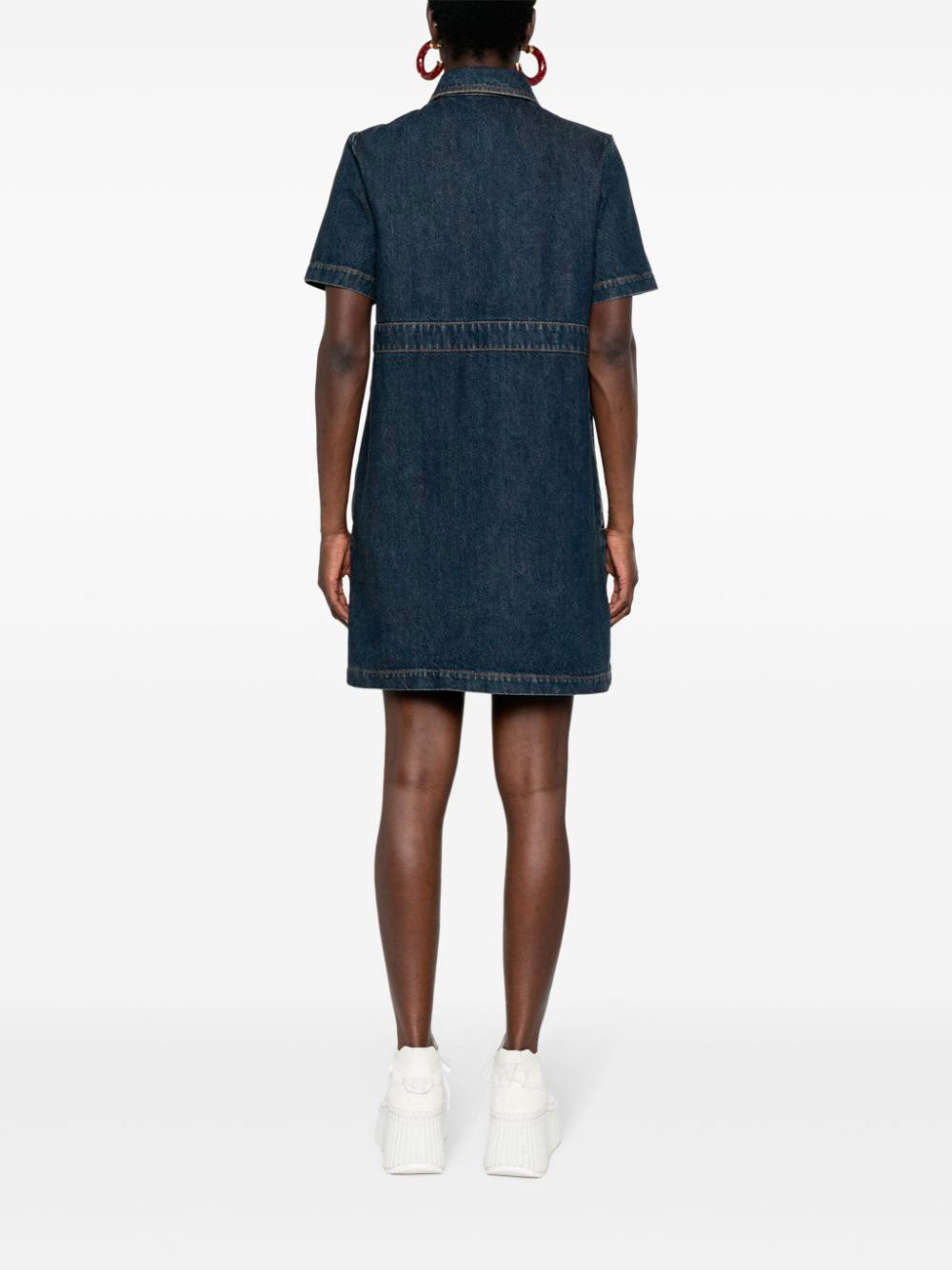 Organic denim dress