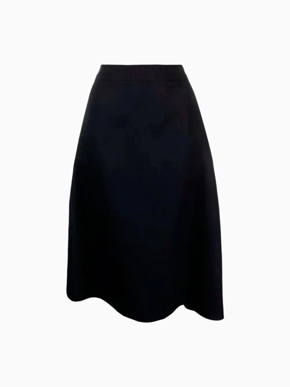 Asymmetric midi skirt