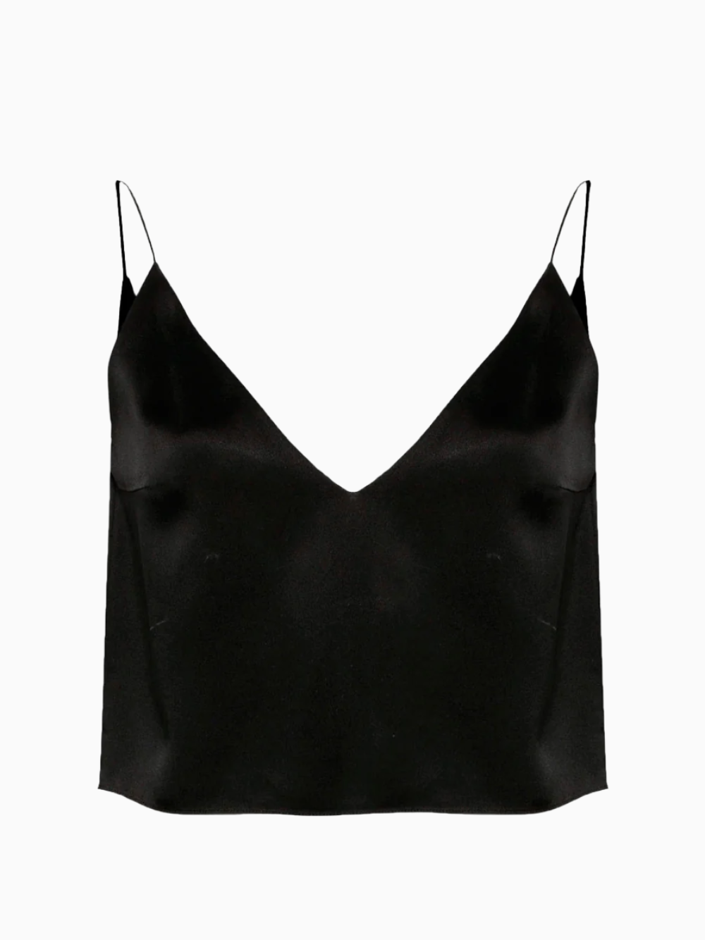 Cropped v-neck top