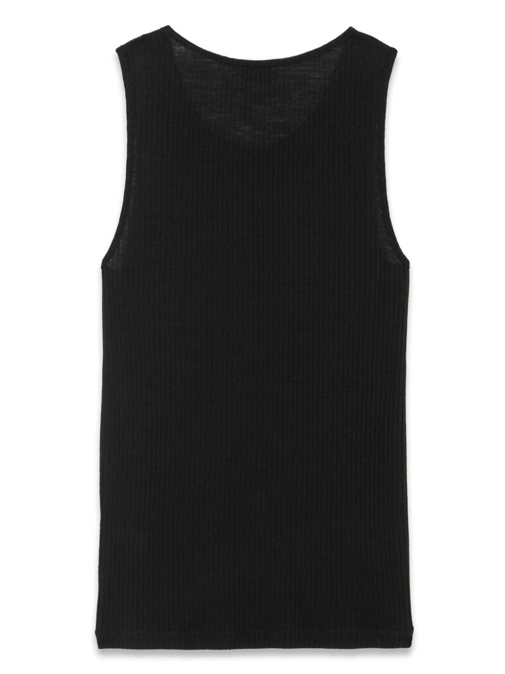Logo-embroidered tank top