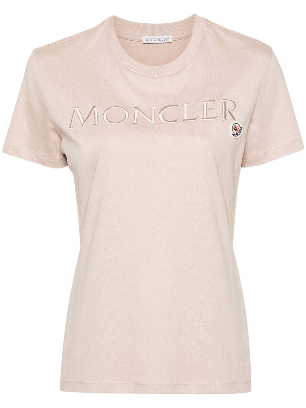 Logo embroidered T shirt Moncler OTTODISANPIETRO