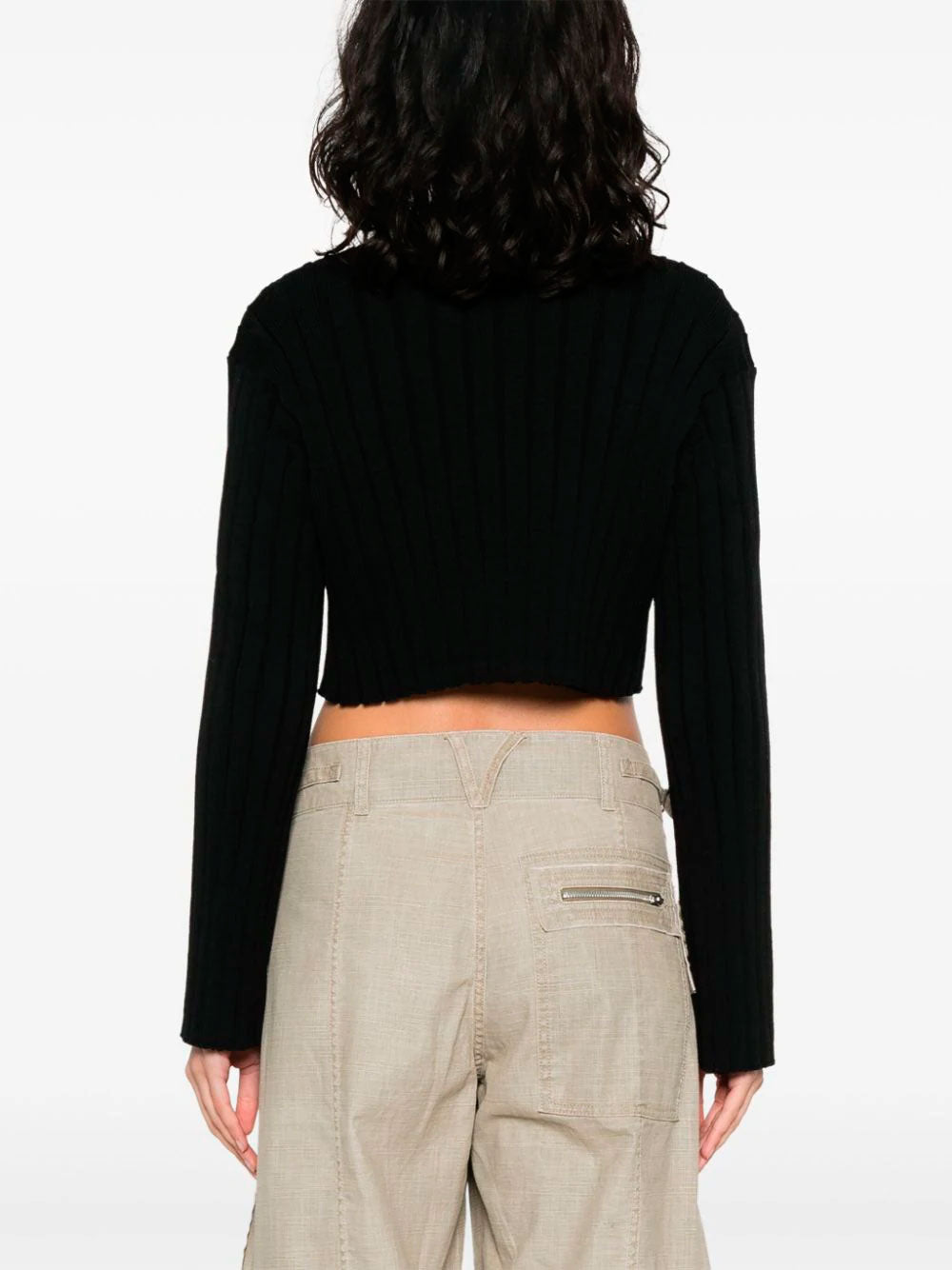 Ribbed cropped jumper