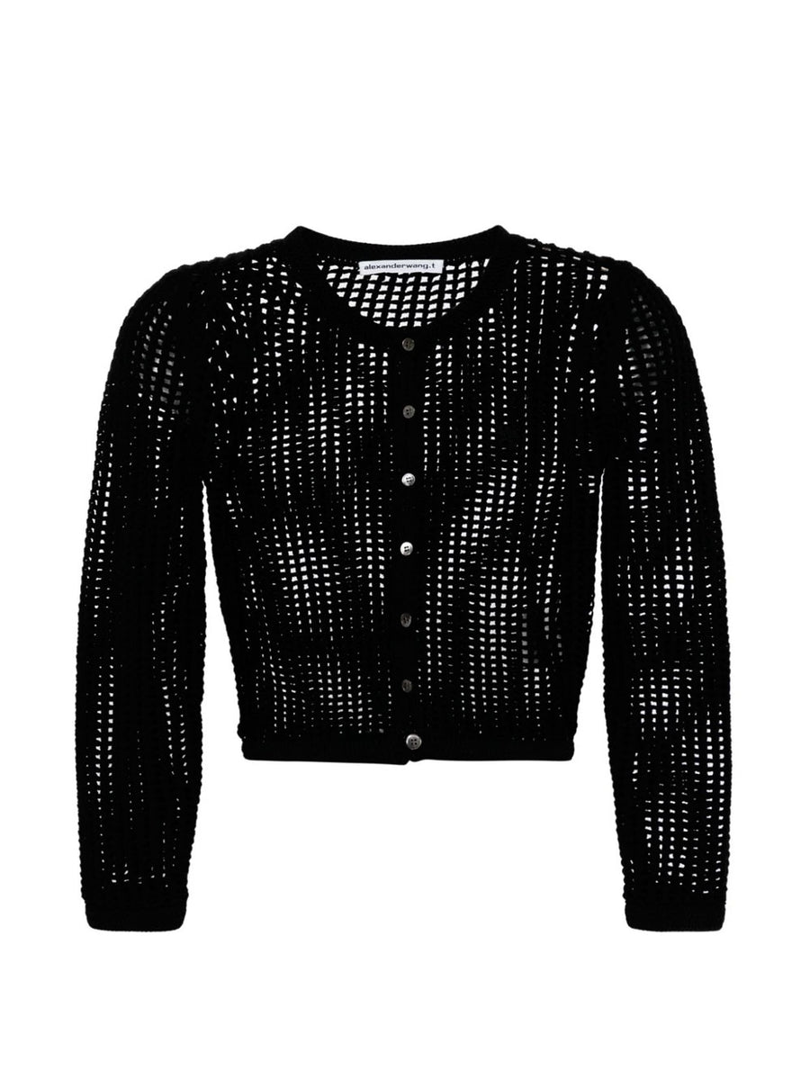 アレキサンダーワン ALEXANDER WANG Cropped Chenille-trimmed Stretch 