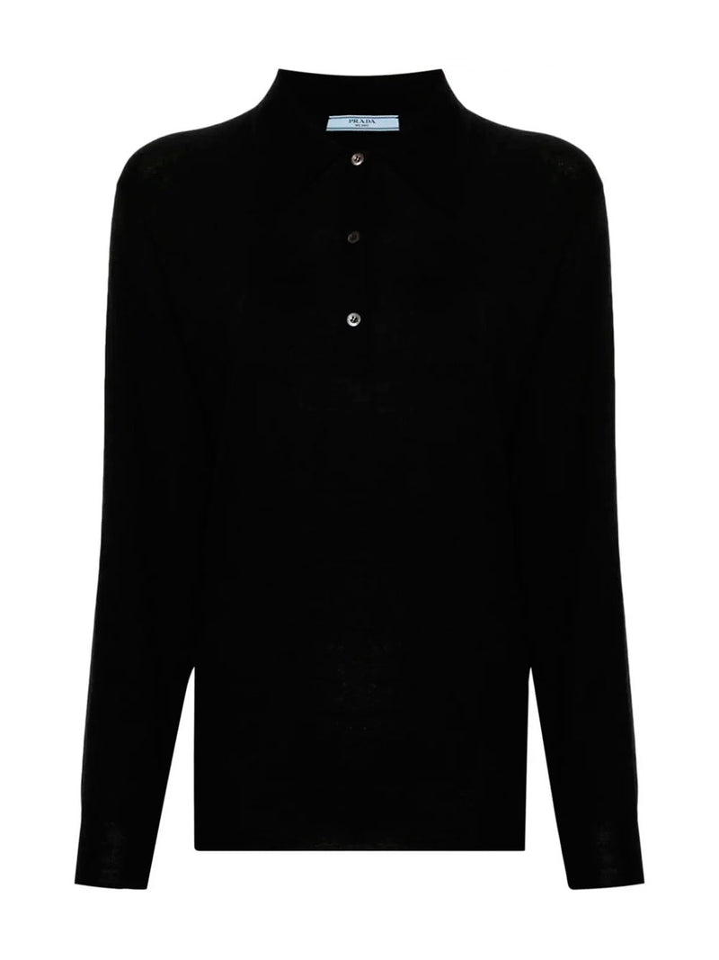 prada long sleeve polo shirt