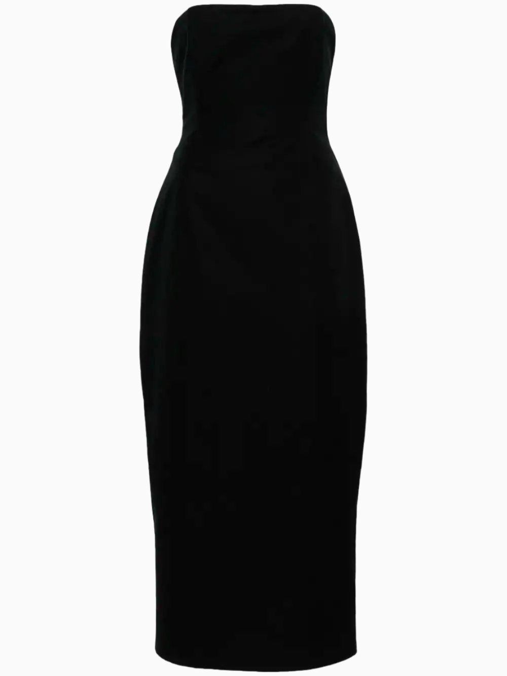 Strapless midi dress