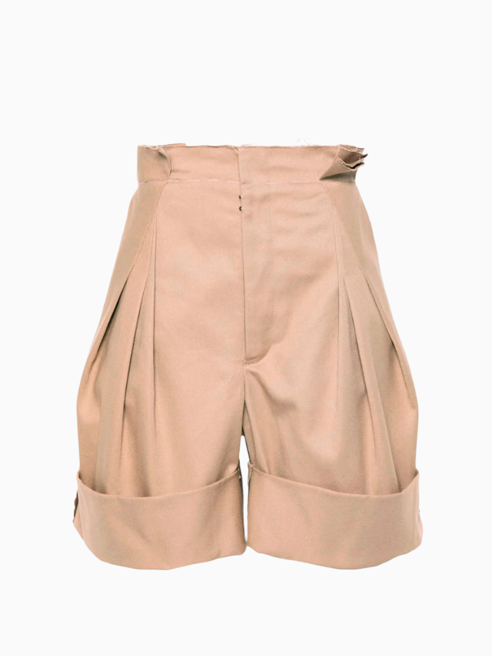 Bermudas con pliegues