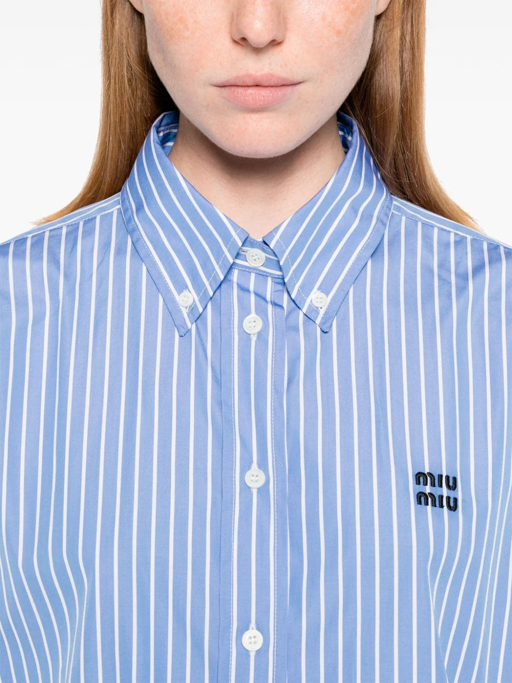 Logo-embroidered shirt