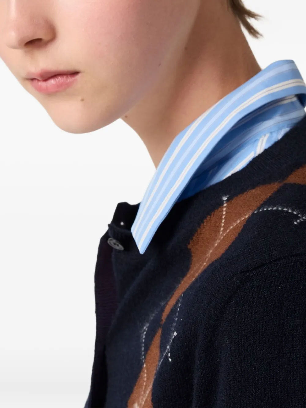 Argyle cashmere cardigan | Miu Miu | OTTODISANPIETRO