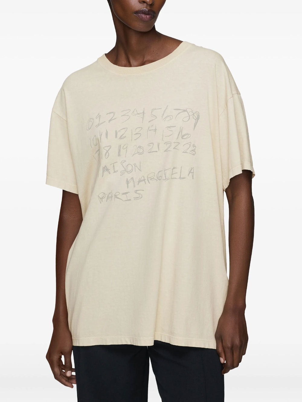 Numbers-print T-shirt | Maison Margiela | OTTODISANPIETRO