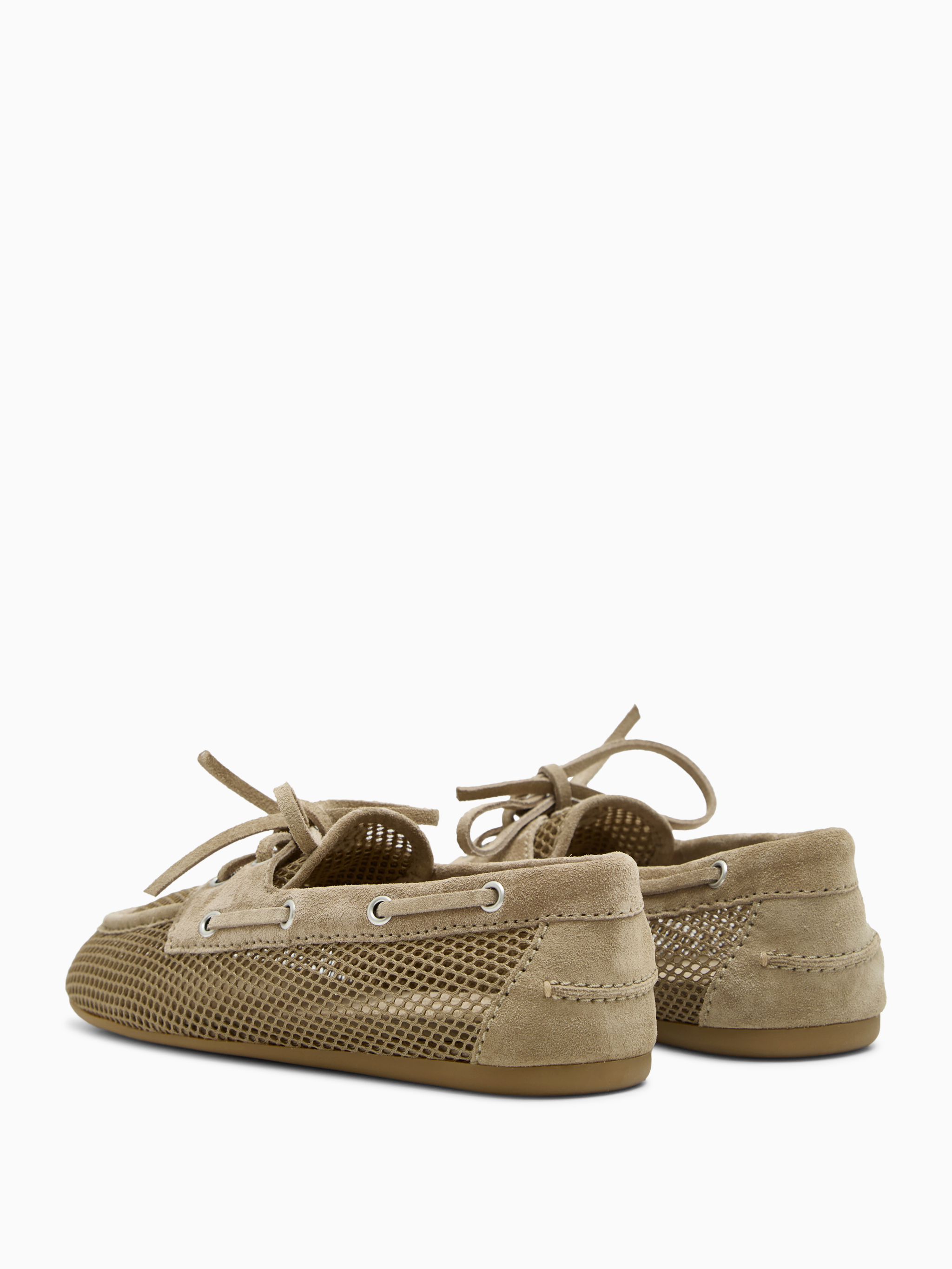 Net suede loafers