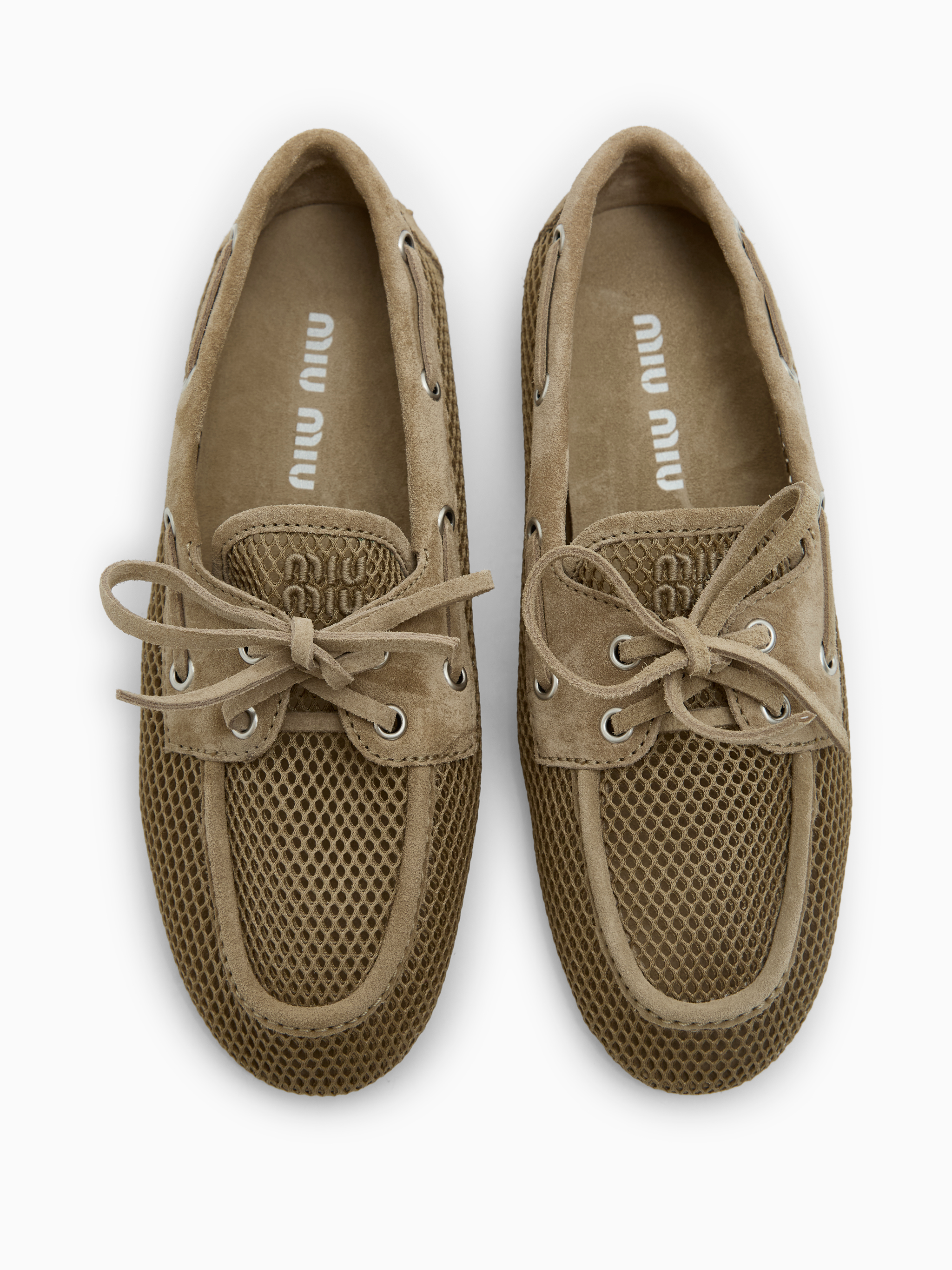 Net suede loafers