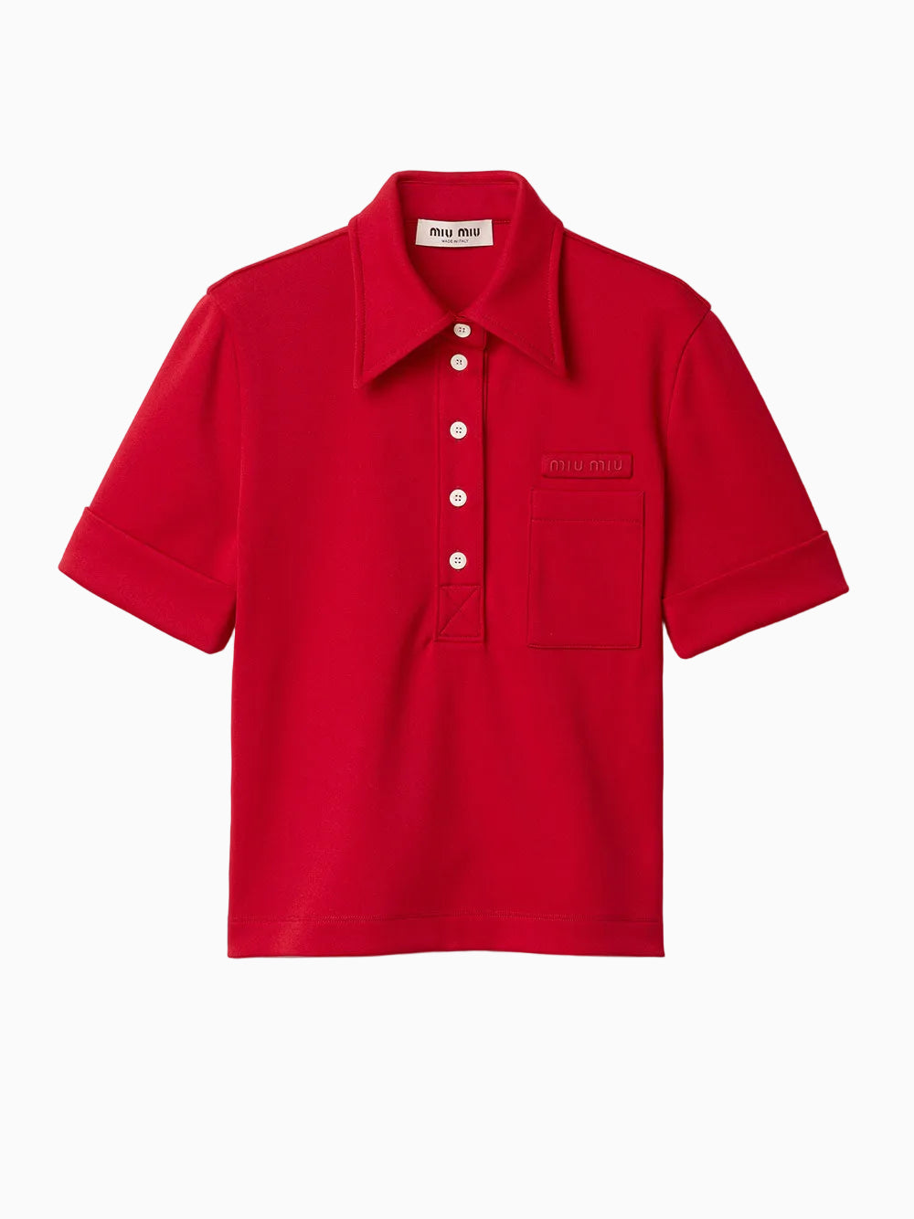 Jersey polo shirt | Miu Miu | OTTODISANPIETRO