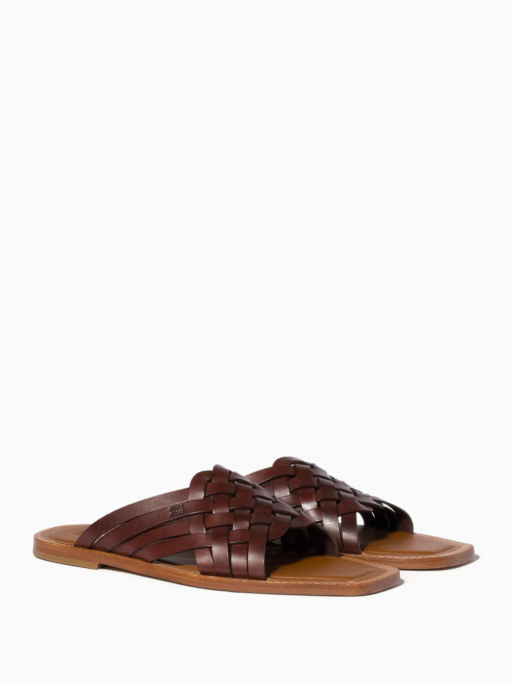 Sandalias de cuero trenzado