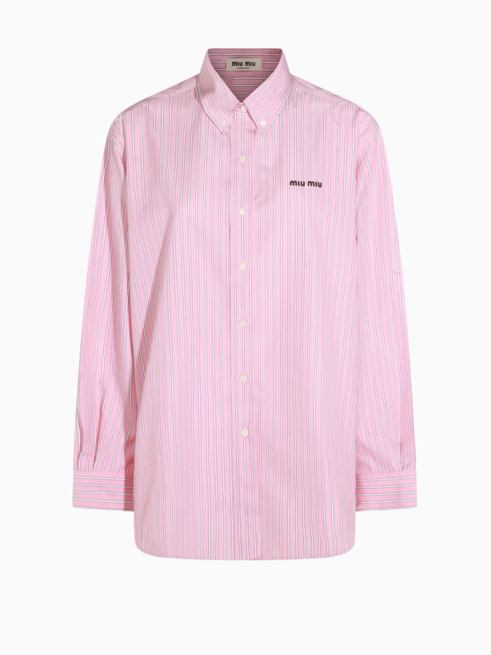 Striped jersey t-shirt | Miu Miu | OTTODISANPIETRO