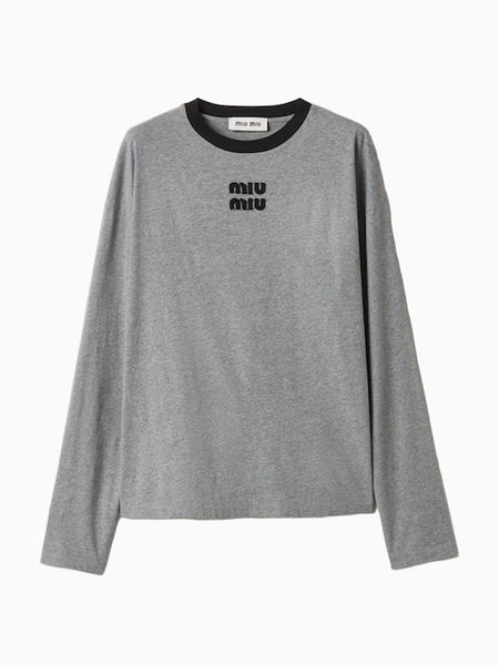 Logo T-shirt | Miu Miu | OTTODISANPIETRO