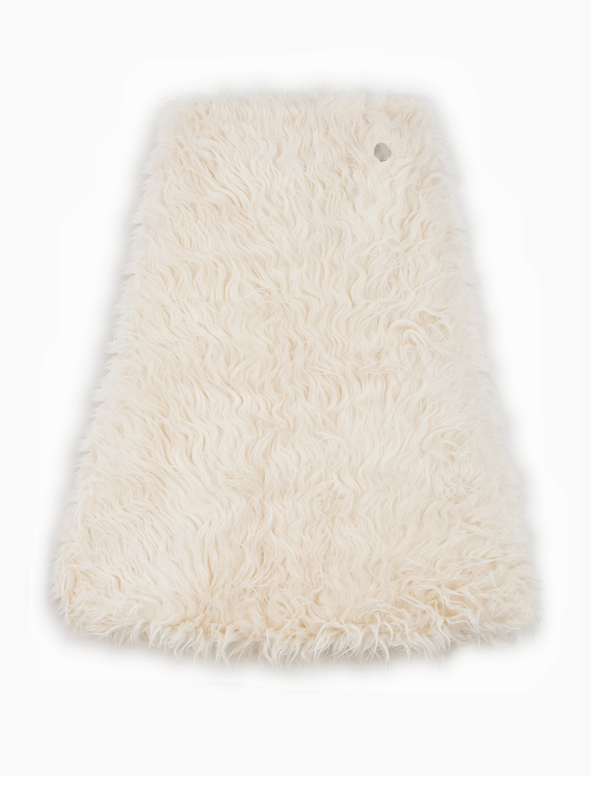 Textured wool midi skirt