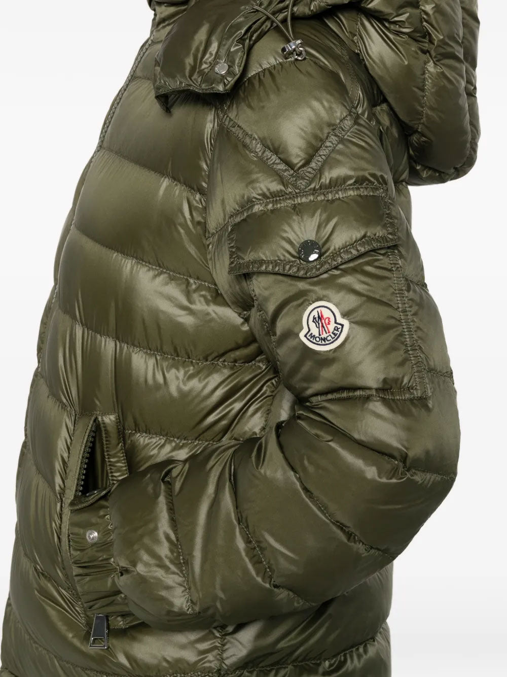 その他 MONCLER MONCLER Everest Large Patch Down Jacket, Size 1, Khaki mens USED