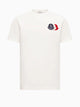 Embroidered Tricolour logo t-shirt