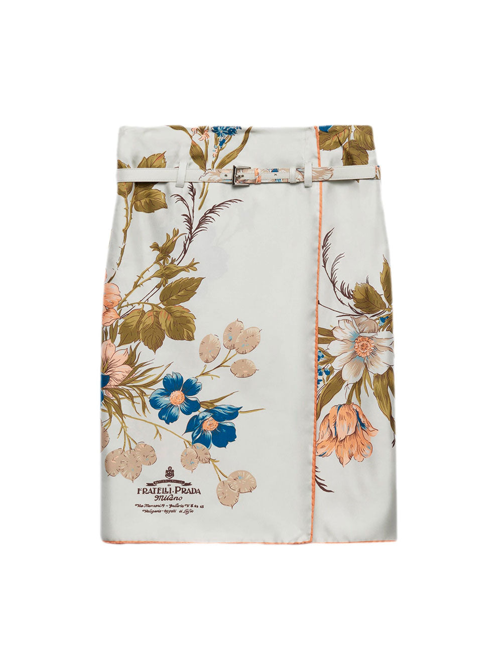 Floral-print skirt