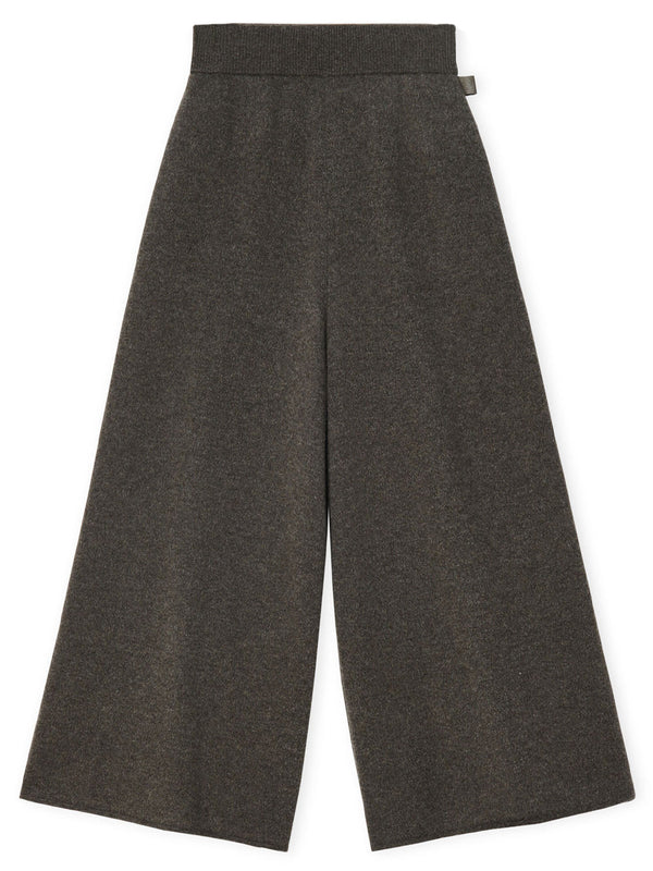 Pantalón cropped de cashmere