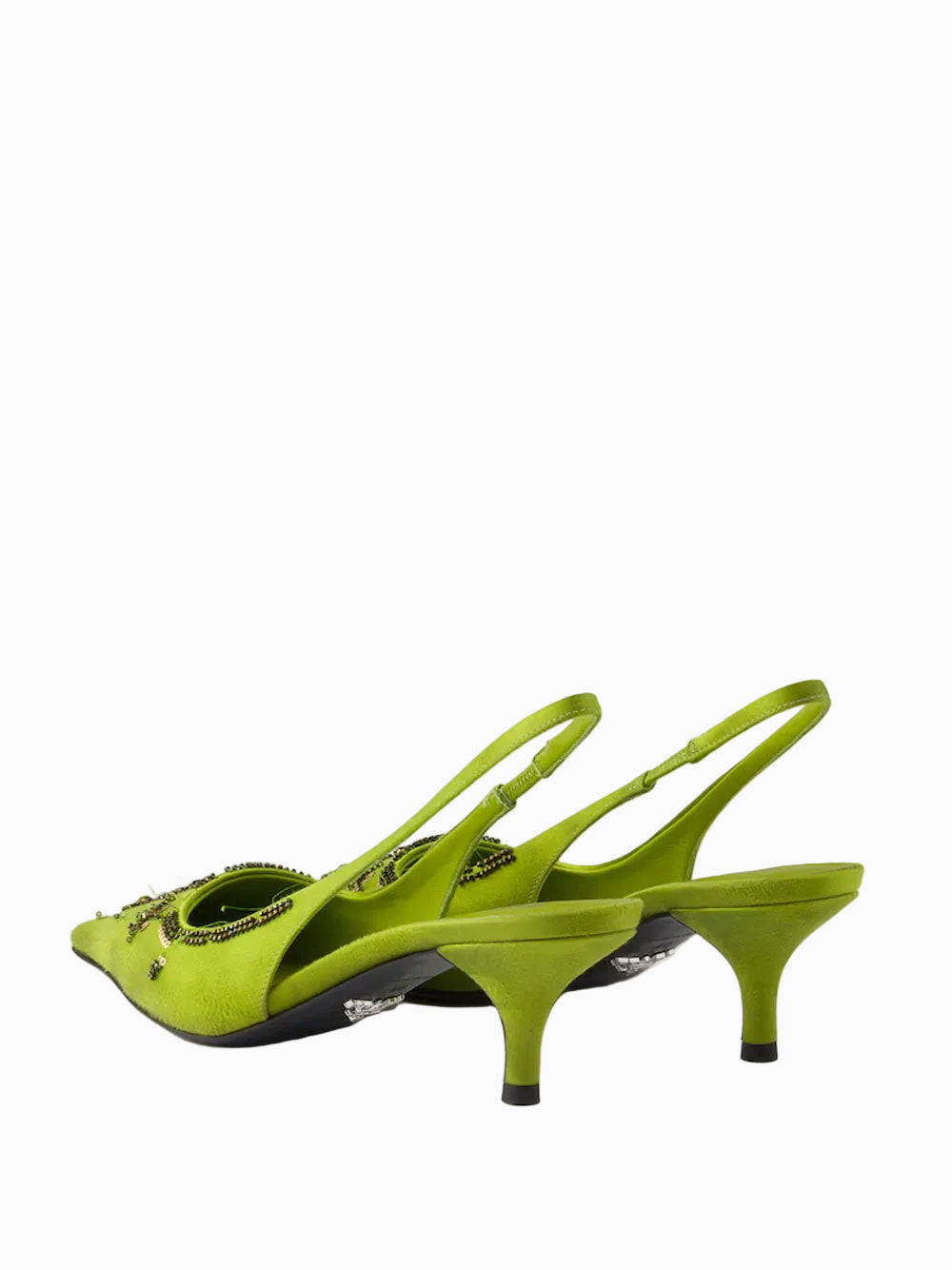Zapatos slingbacks en satén 