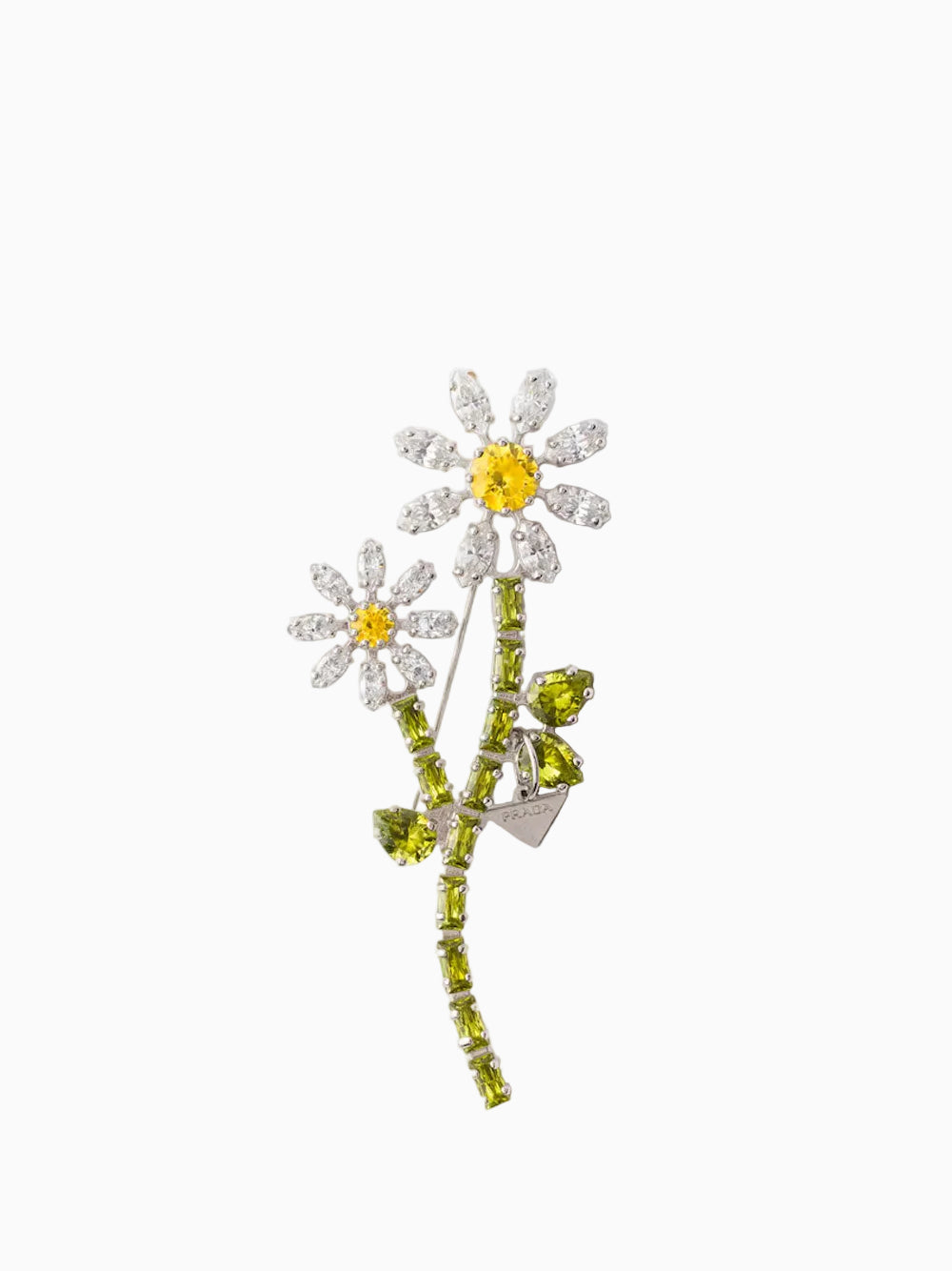 Double daisy brooch