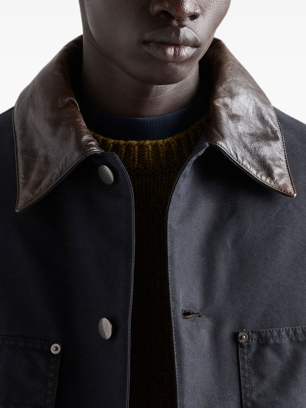 Technical cotton down jacket